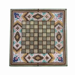 Plateau d’Échecs Khatamkari Persan Modèle Hatam