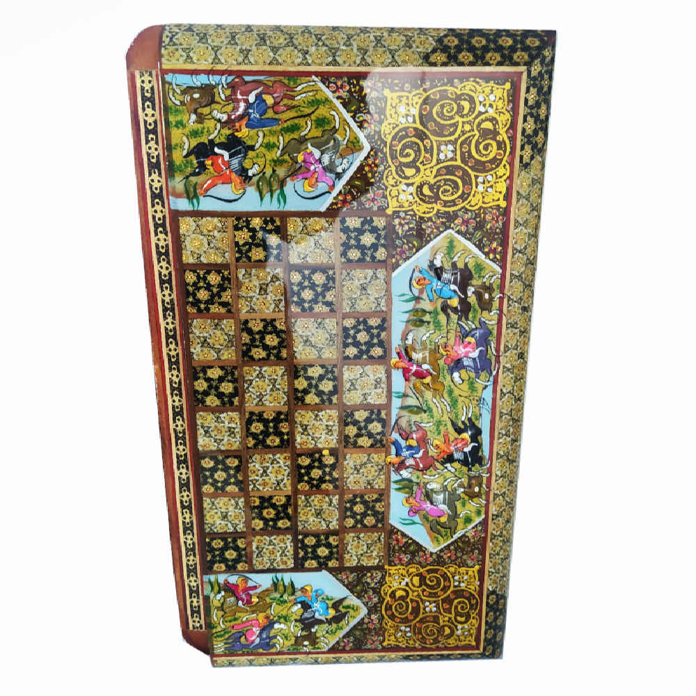 Plateau d’Échecs en Marqueterie Persane Modèle Mehregan