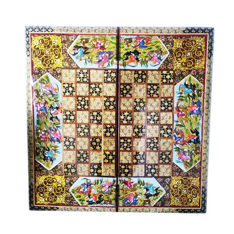 Plateau d'Échecs en Marqueterie Persane Modèle Mehregan