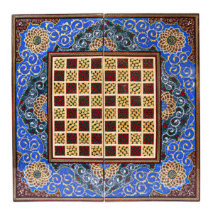 Plateau d’Échecs en Marqueterie en Bois Persan Modèle Shamseh
