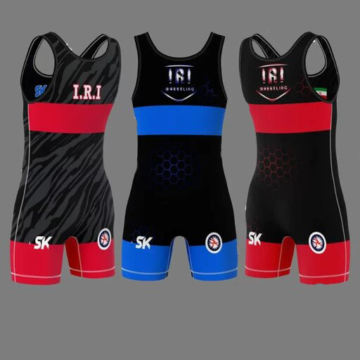 Singlet de Lutte Sans Manches pour Hommes Iranien Modèle Team