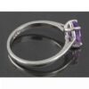 Bague en argent avec améthyste pour femmes Zarif