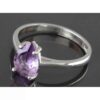 Bague en argent avec améthyste pour femmes Zarif