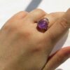 Bague en argent avec améthyste pour femmes Damle
