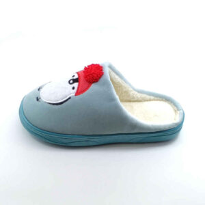 Chaussons Doux Bleu pour Femmes Modèle Pingouin
