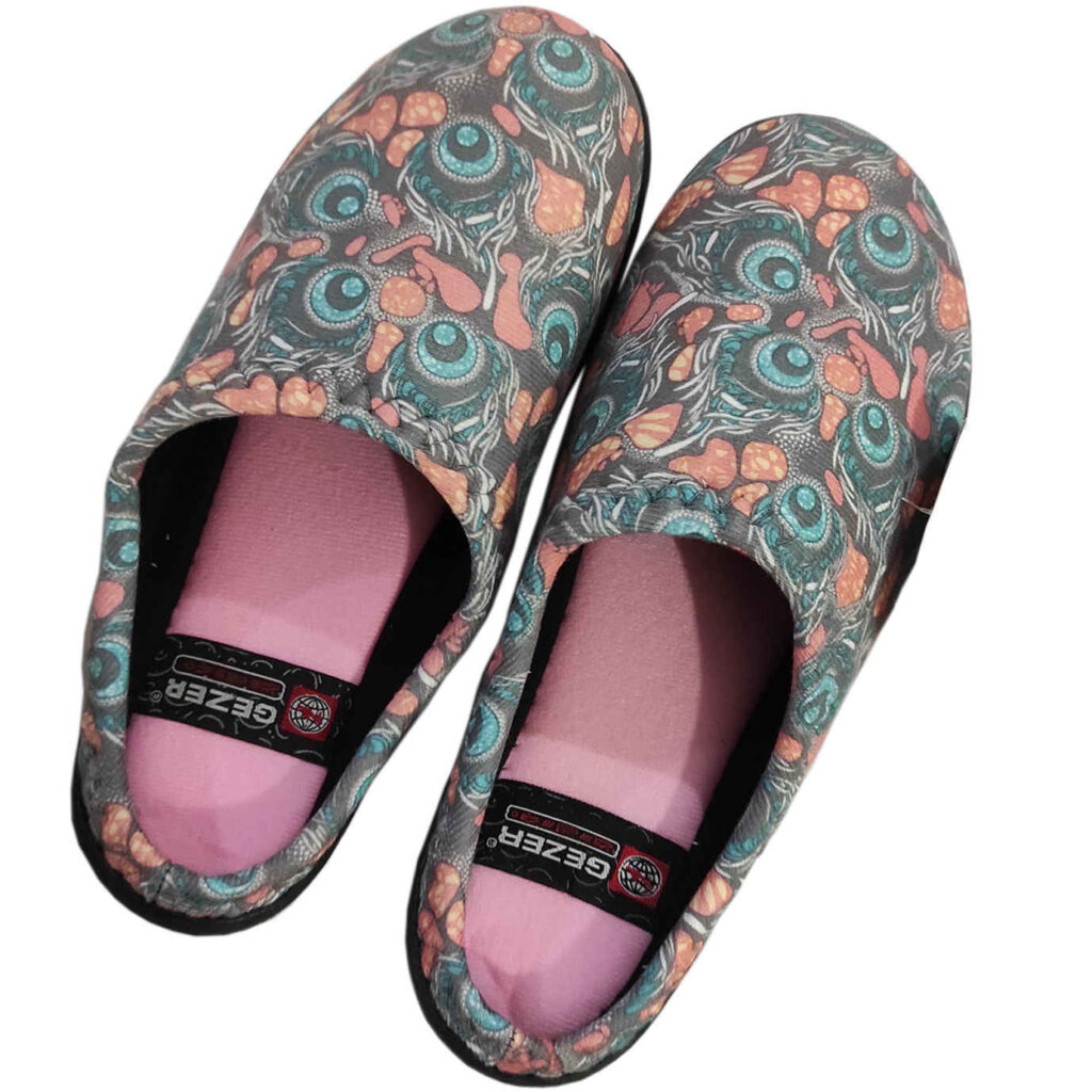 Chaussons Doux Gris pour Femmes Modèle Chouette