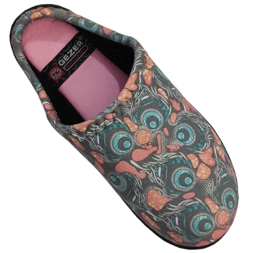 Chaussons Doux Gris pour Femmes Modèle Chouette