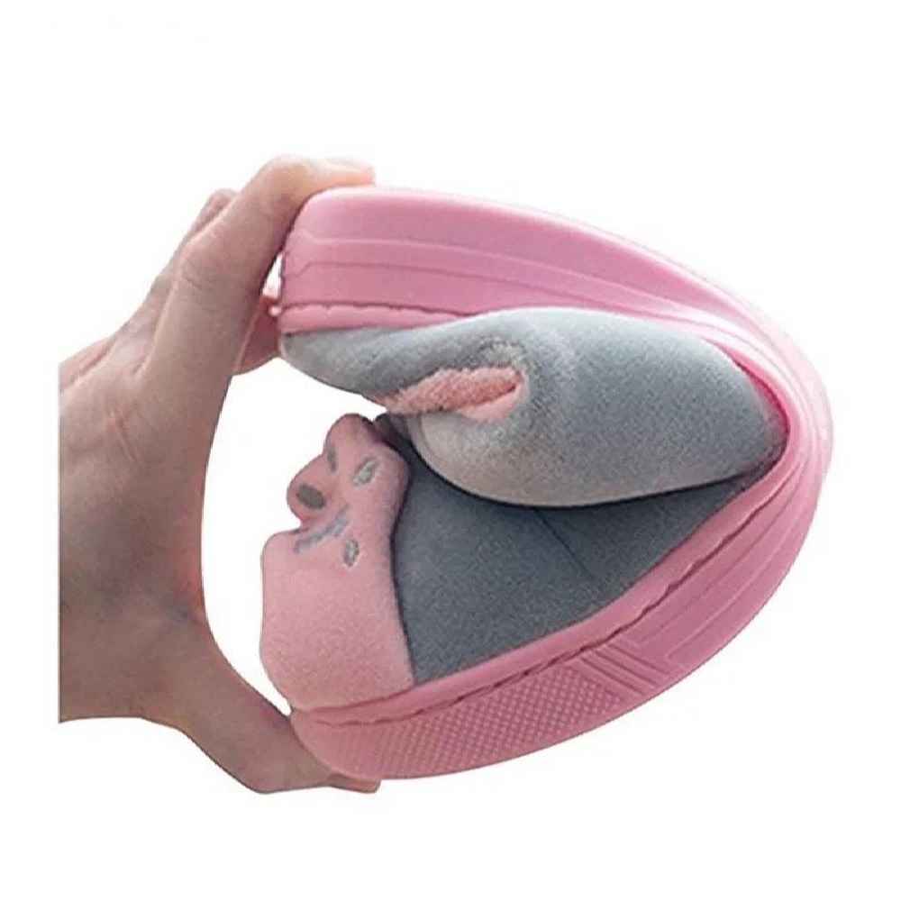 Chaussons Doux en Peluche pour Femmes Modèle Chat