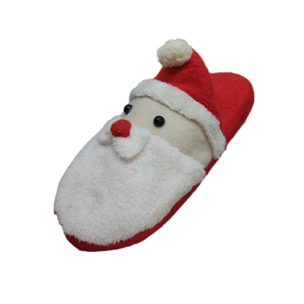 Chaussons Doux en Peluche pour Femmes Modèle Père Noël