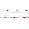 Collier plaqué or persan pour femmes Amour minimaliste