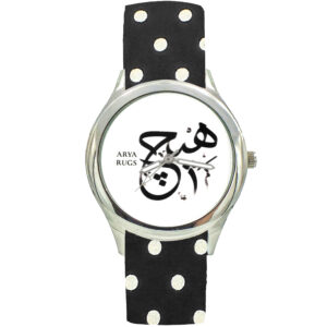 Montre foulard en tissu floral bohème pour femmes – Calligraphie perse Hich