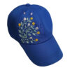 Casquette bleue brodée pour femme – Modèle Sara