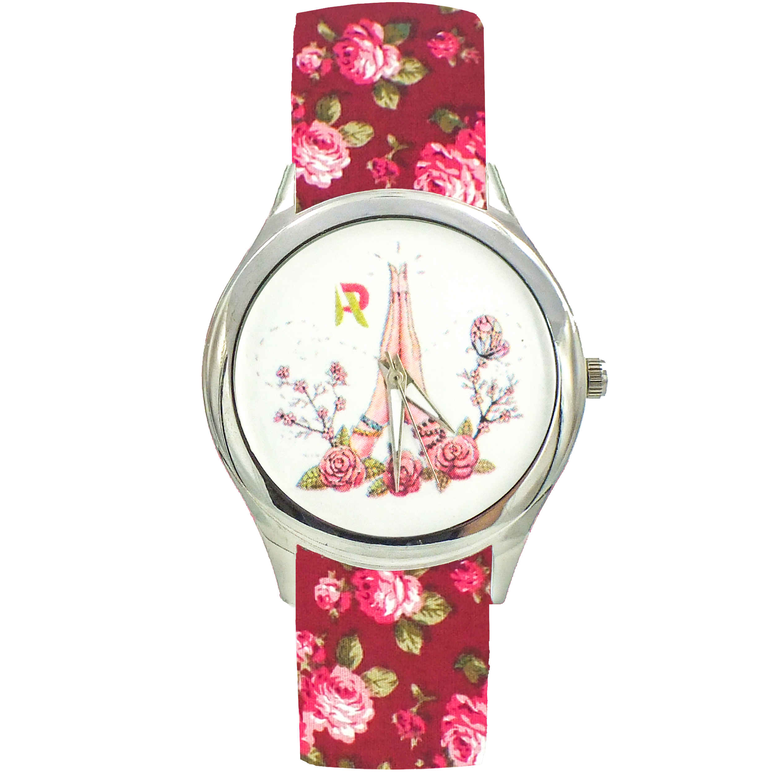Montre foulard en tissu floral Liberty bohème pour femmes – Yadegar