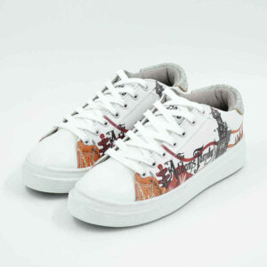 Baskets Imprimées Graffiti – Chaussures Décontractées Chic pour Femme – Modèle Adams