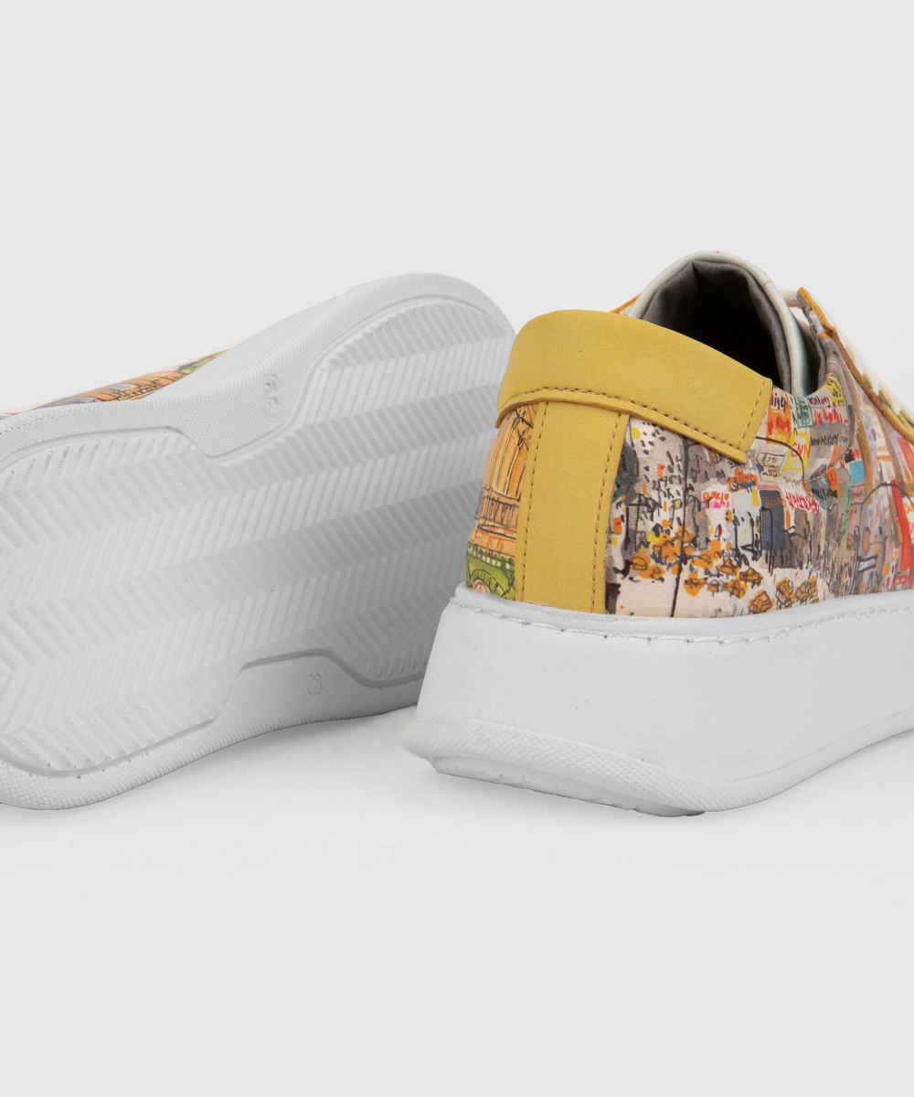 Chaussures à motifs graffiti – Chaussures décontractées et raffinées pour femme – Modèle Ville