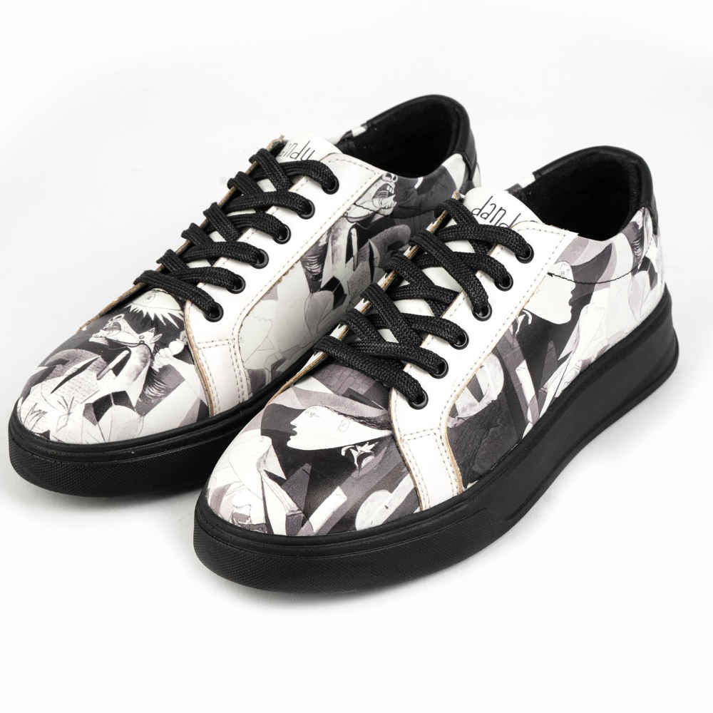Baskets Imprimées Graffiti – Chaussures Décontractées Chic pour Femme – Modèle Vala