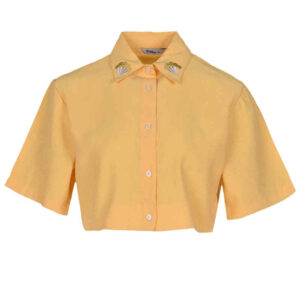 Chemise brodée à manches courtes pour femmes Modèle Luna