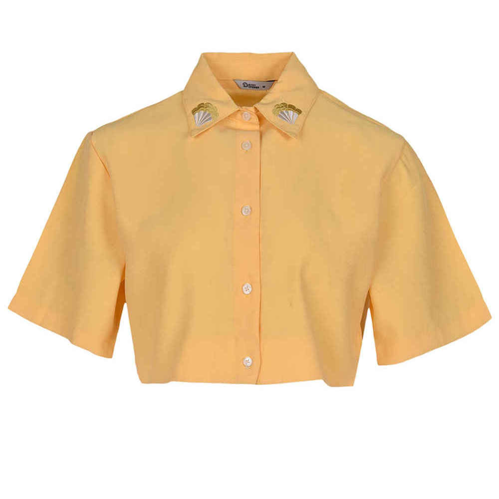 Chemise brodée à manches courtes pour femmes Modèle Luna