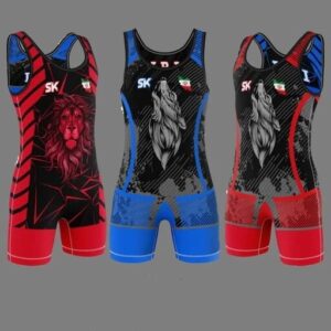 Singlet de Lutte Sans Manches pour Hommes Iranien Modèle Iran