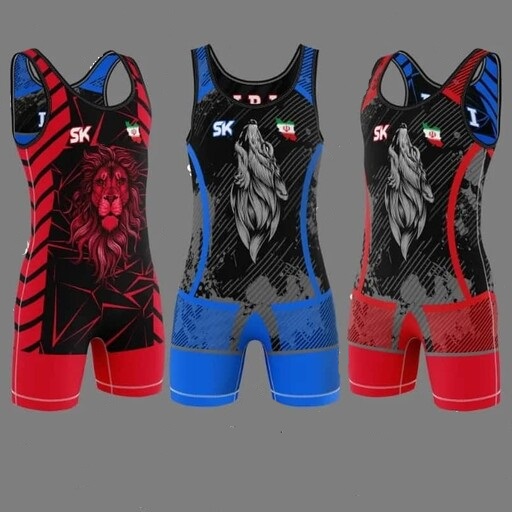 Singlet de Lutte Sans Manches pour Hommes Iranien Modèle Iran