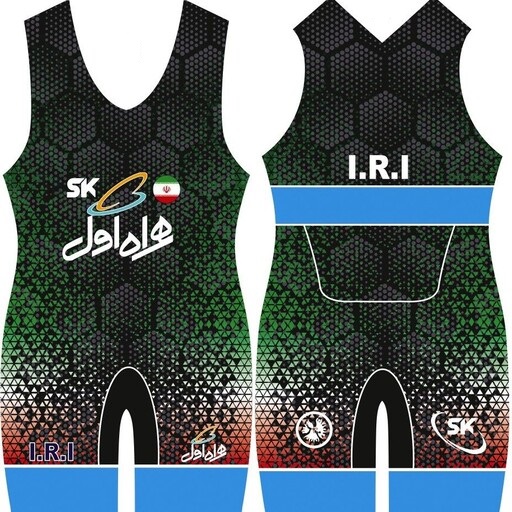 Singlet de Lutte Sans Manches pour Hommes Iranien Modèle Sajadi Kia