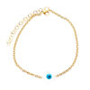 Bracelet Cheville en Acier Cheshm Nazar Modèle Sadafi