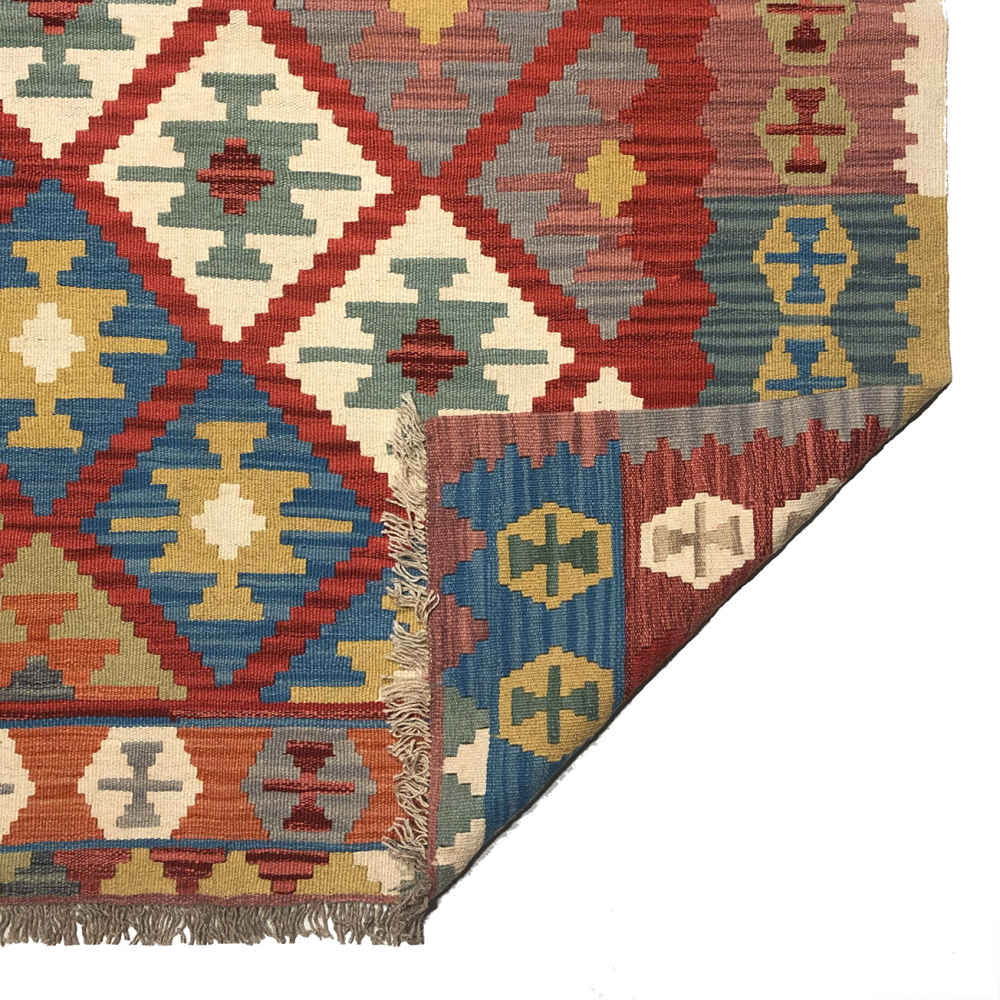 Tapis Kilim en laine persane tissé à la main Traditionnel Modèle Karin