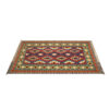 Tapis Kilim en laine persane tissé à la main Traditionnel Qashqai Nahal