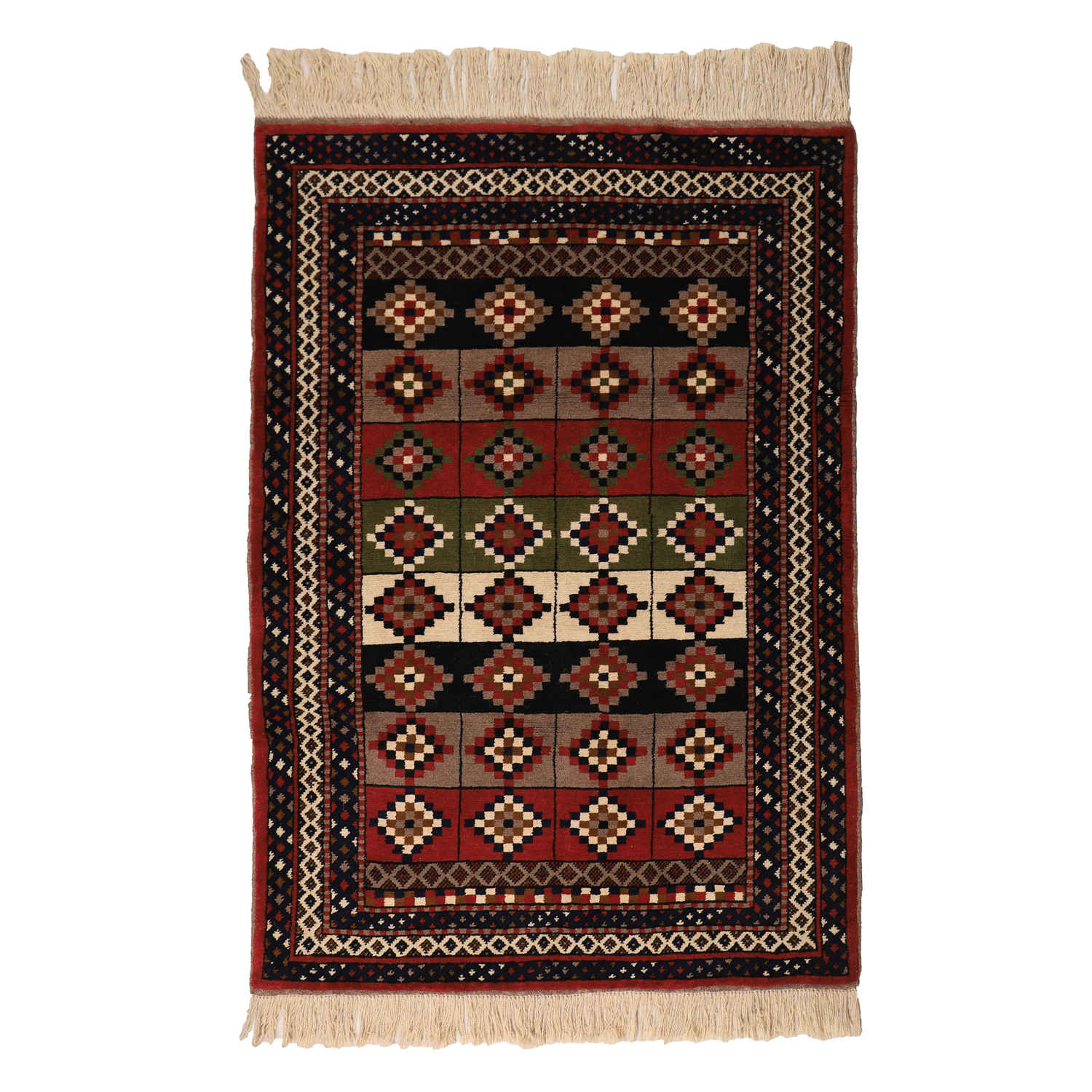 Tapis persan en laine tribal noué à la main Parisa