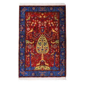 Tapis persan noué à la main Isfahan tribal laine Derakhti