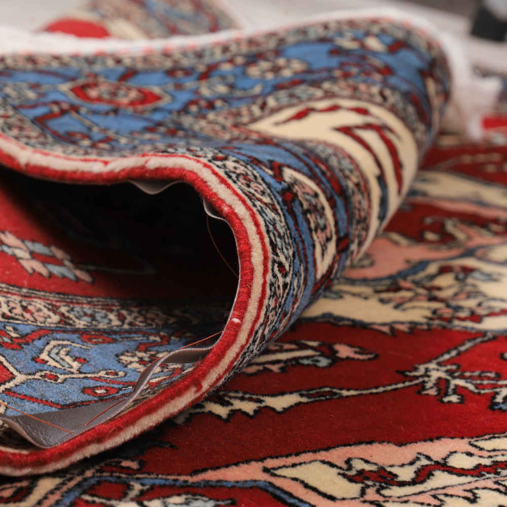 Tapis persan noué à la main Isfahan tribal laine Yahya