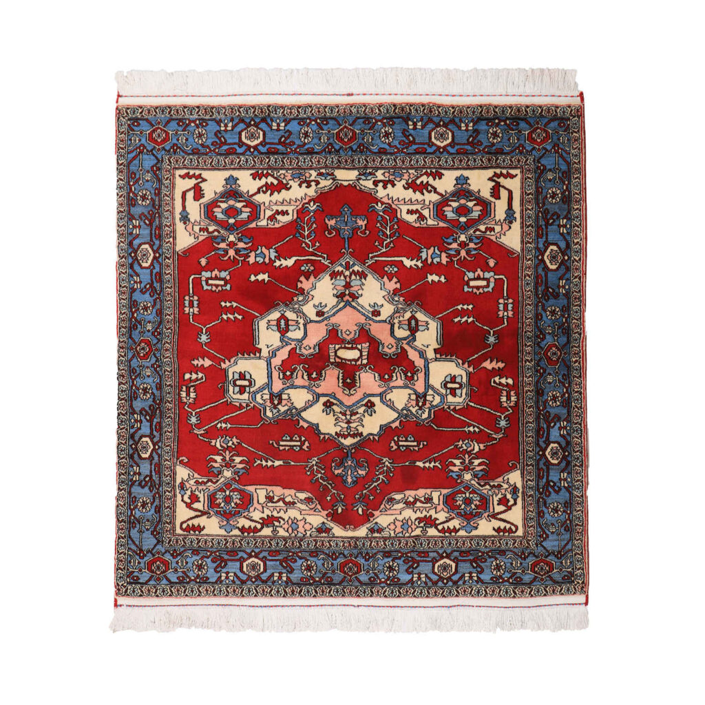 Tapis persan noué à la main Isfahan tribal laine Yahya