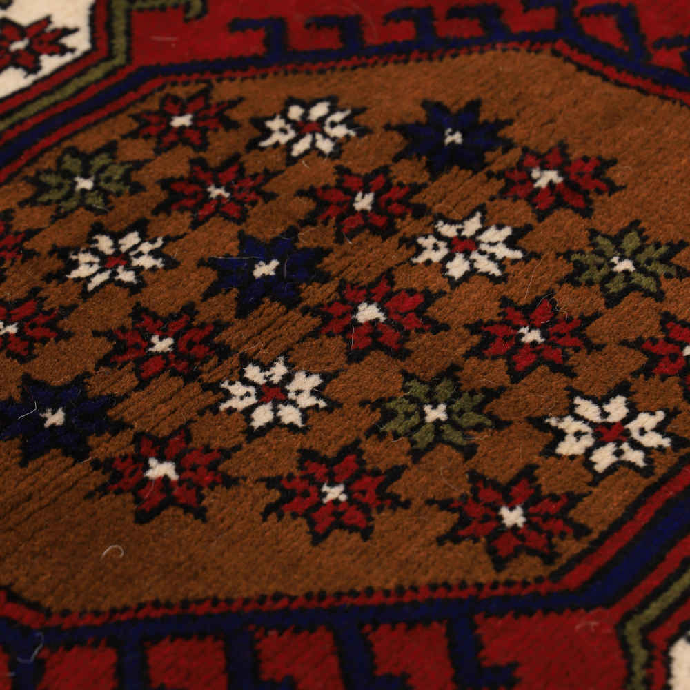 Tapis persan en laine tribal noué à la main Javaneh