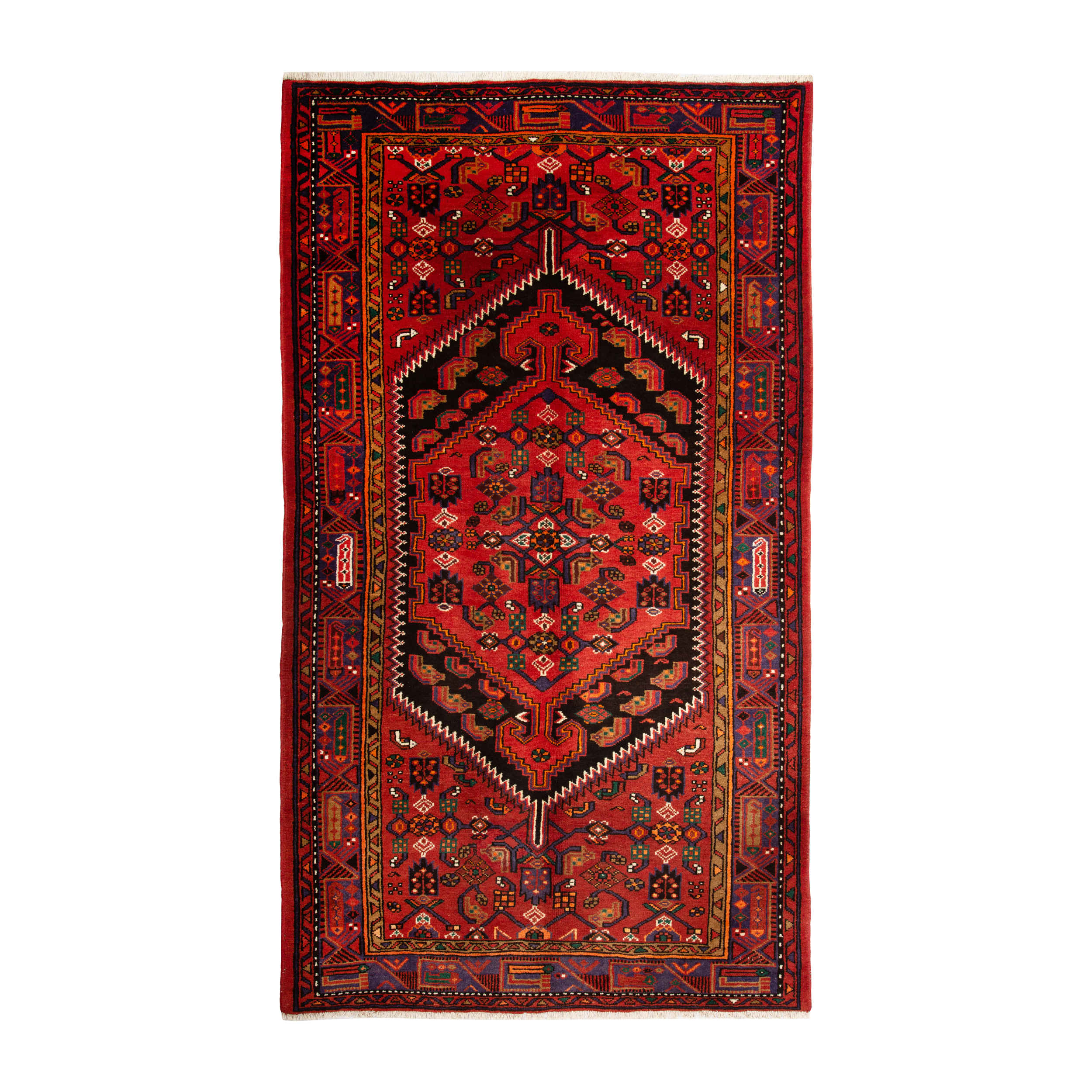 Tapis persan noué à la main chef-d'œuvre Zanjan en laine Kasra