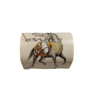 Boîte à bijoux en os artisanale avec motif Chogan d’inspiration persane