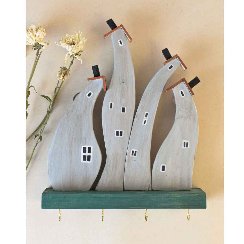 Porte-clés mural décoratif et fait main avec design Strange