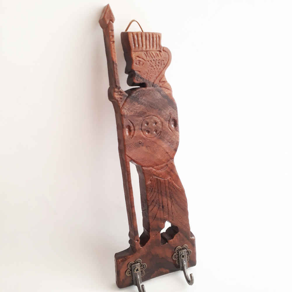 Porte-clés mural en bois persan fait main – Hakhamesh