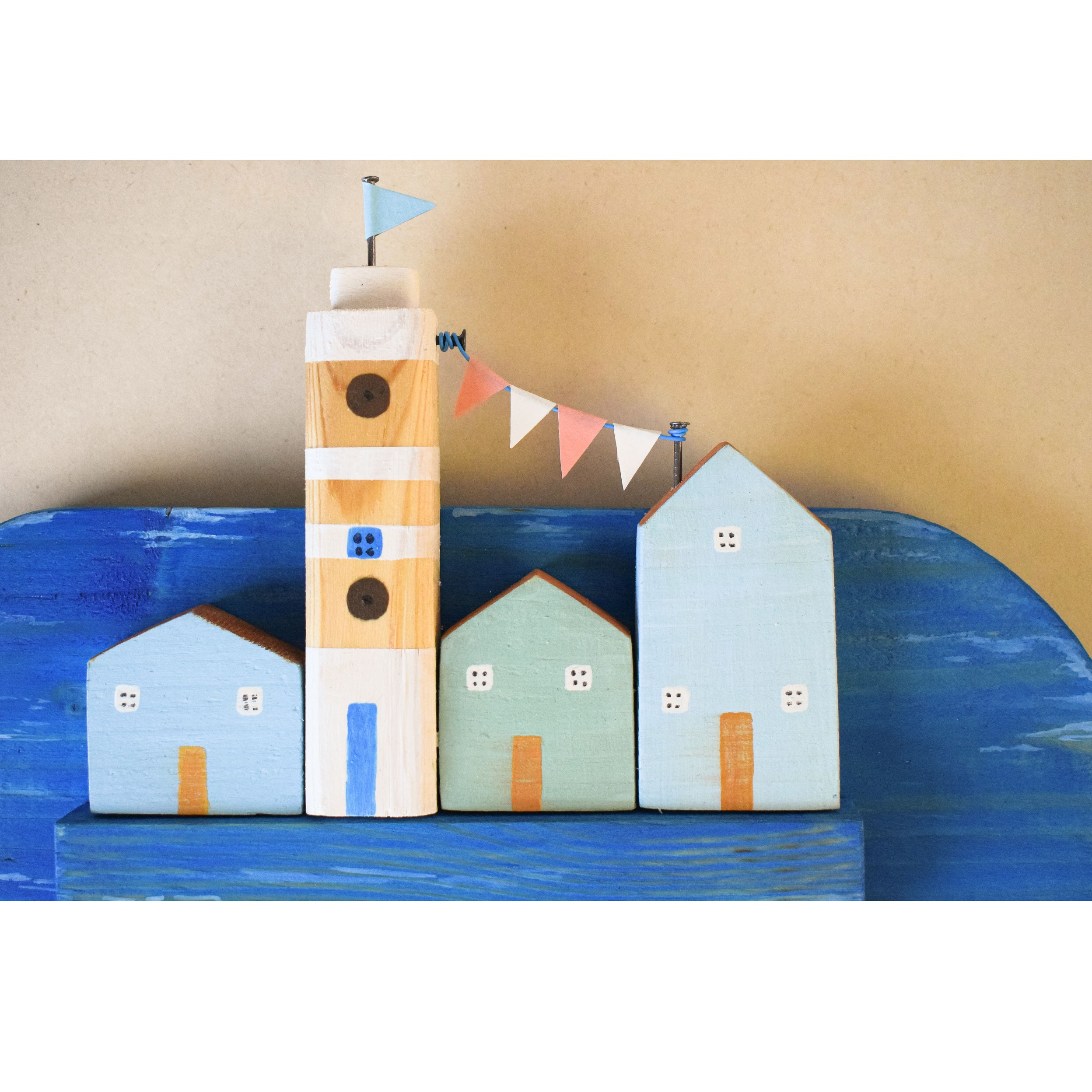 Porte-clés mural décoratif et fait main avec design Baleine