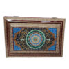 Magnifique Boîte de Rangement en Bois pour Coran - Modèle Émaillé Khatam avec Doublure en Velours Eslimi