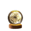 Lampe boule de cristal – veilleuse spatiale Terre