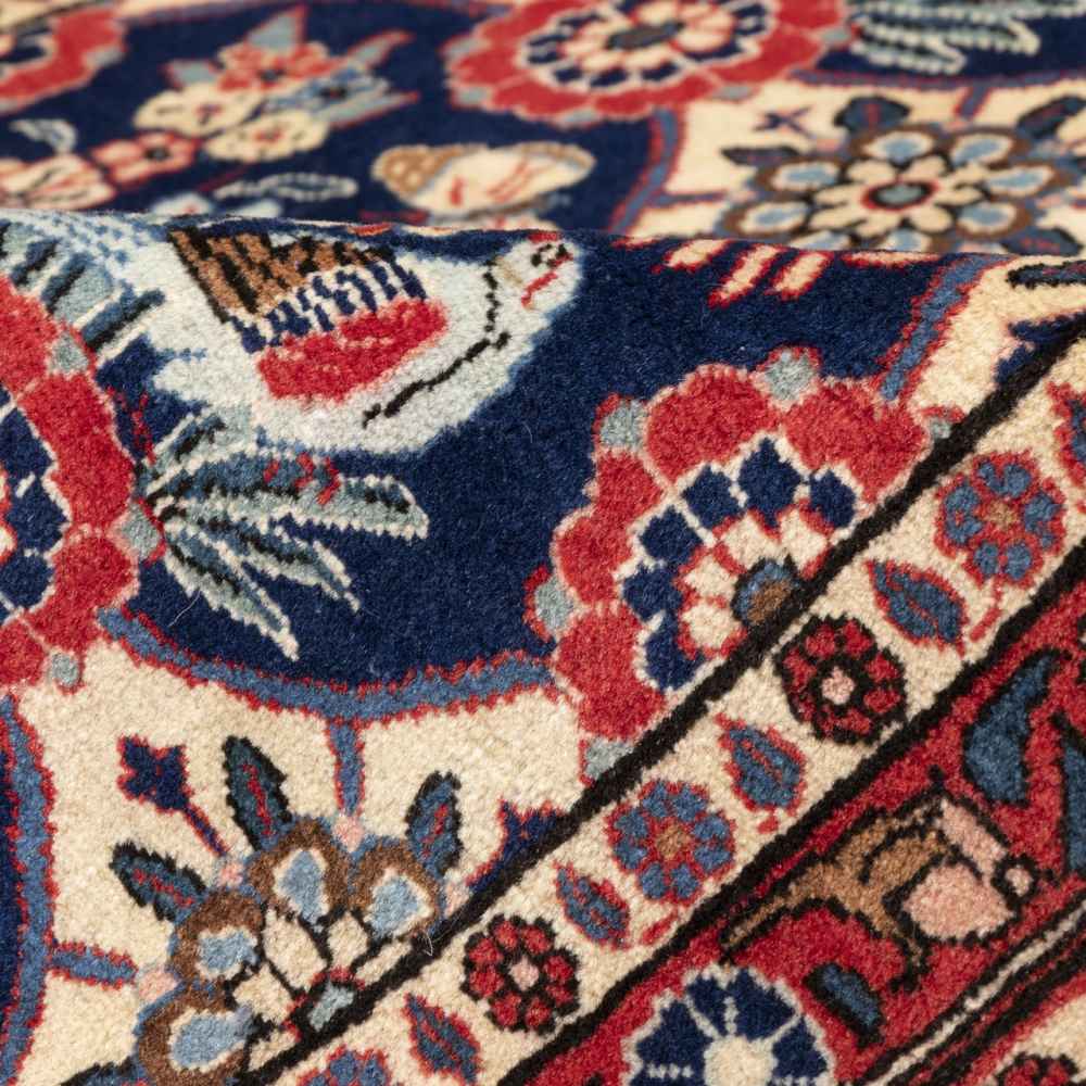 Tapis persan vintage noué à la main laine Jeyran