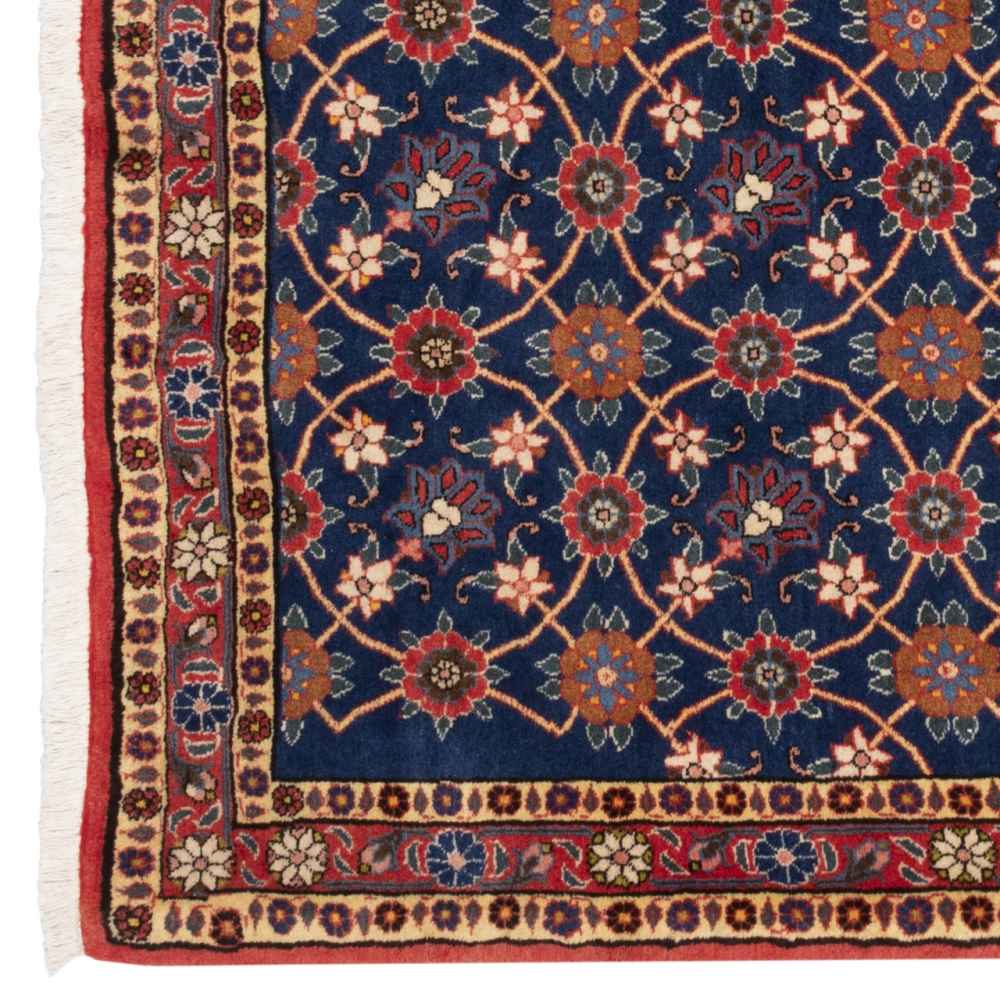Tapis persan vintage en laine noué à la main Nahal
