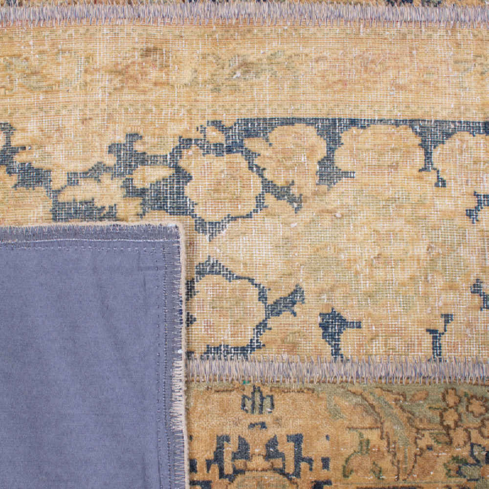 Tapis patchwork noué à la main persan vintage Anita