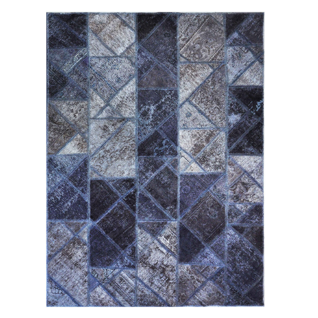 Tapis patchwork noué à la main persan Elmira