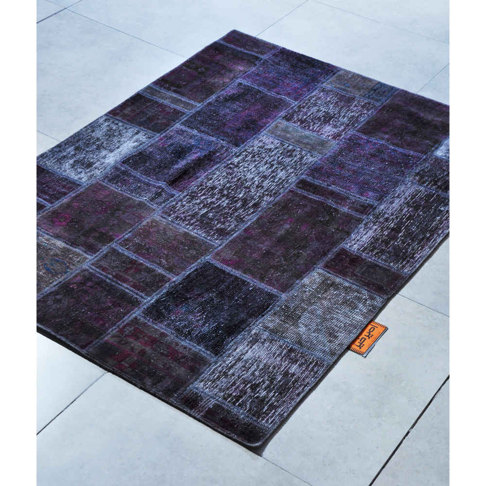 Tapis patchwork noué à la main persan Emad