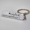 Porte-clé en acier persan - Calligraphie romantique Ghalb
