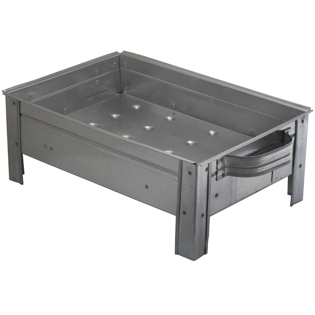 Gril à Charbon de Bois Portable Barbecue de Table - Acier Inoxydable BQ40