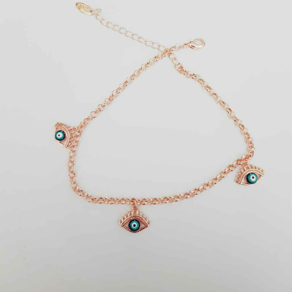 Bracelet Cheville en Acier Cheshm Nazar Modèle Bahador