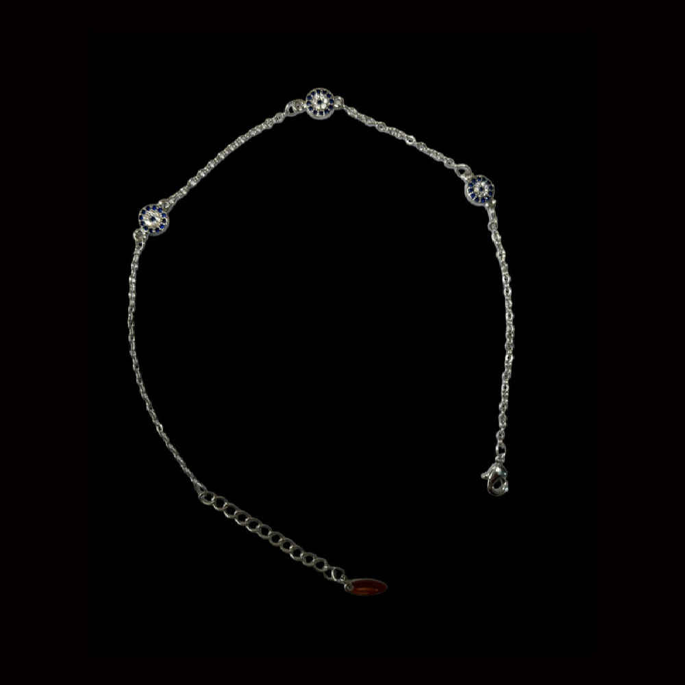 Bracelet Cheville en Acier Cheshm Nazar Modèle Delroba