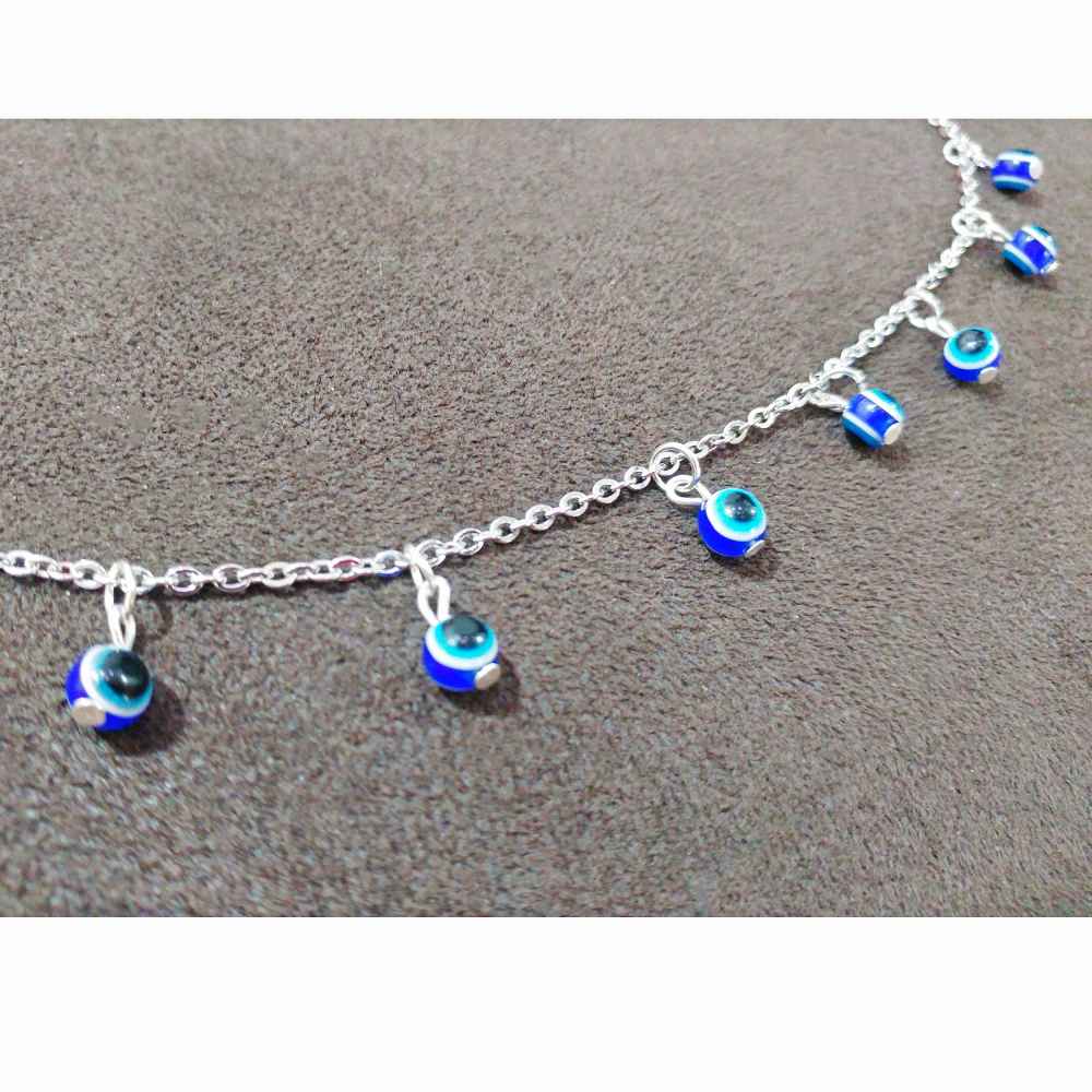 Bracelet Cheville en Acier Cheshm Nazar Modèle Elnaz